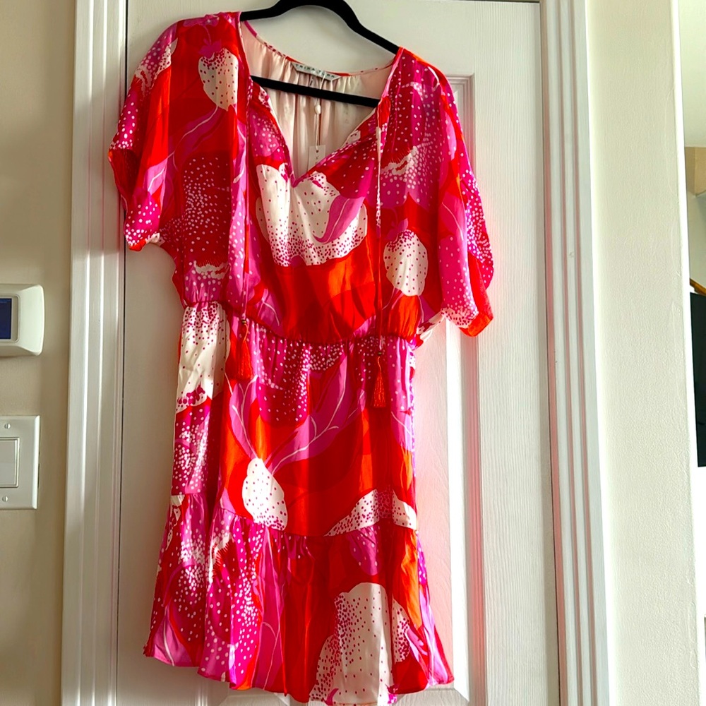 Bright, cute floral mini dress